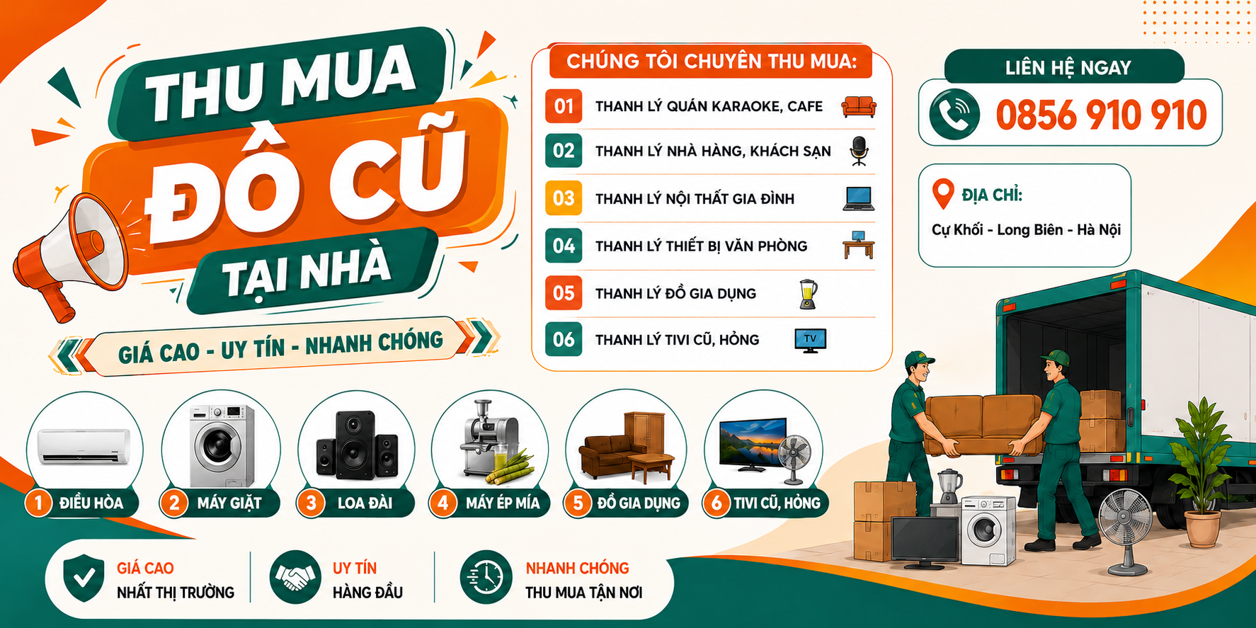 Đồ Cũ Nguyễn Gia — Thu mua tivi, điều hòa, tủ lạnh, máy giặt cũ giá cao