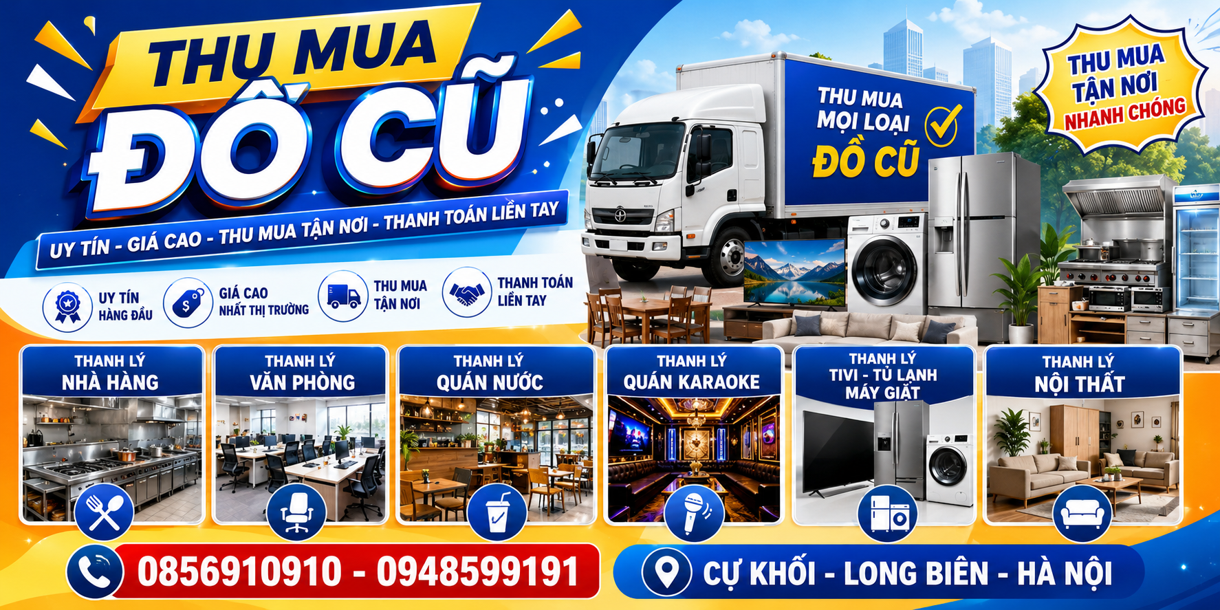Đồ Cũ Nguyễn Gia — Thu mua thanh lý quán nước, quán karaoke, thiết bị bếp công nghiệp